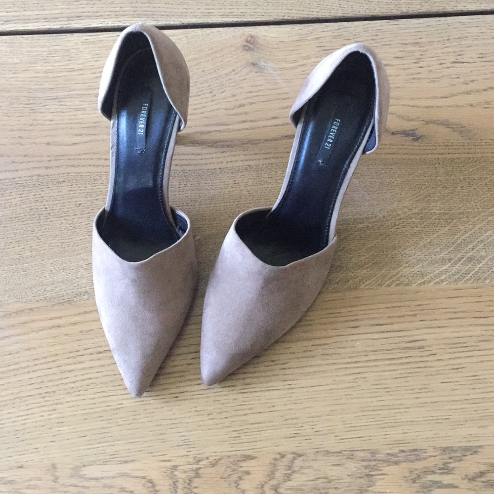 Grey Suede Pumps